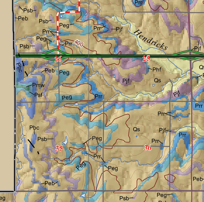 small geologic map