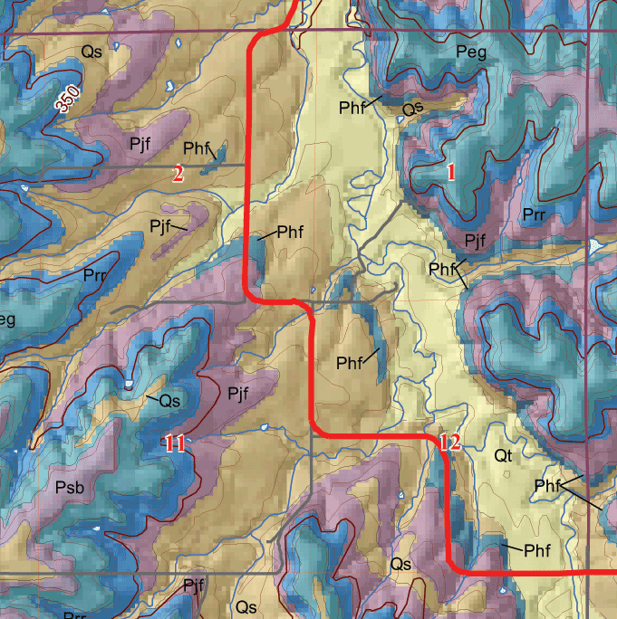 small geologic map