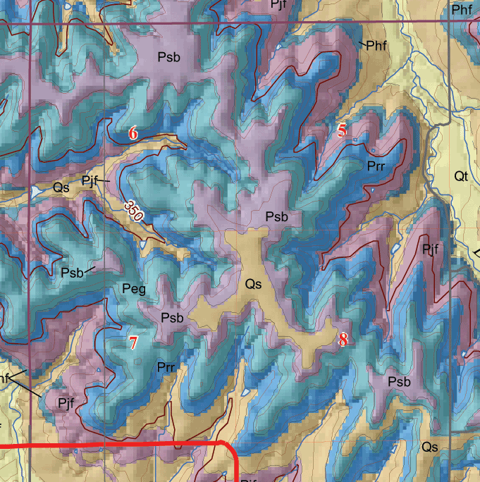 small geologic map