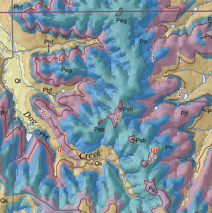 small geologic map