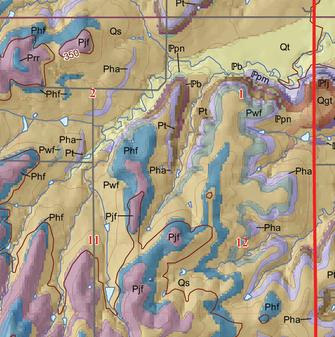 small geologic map