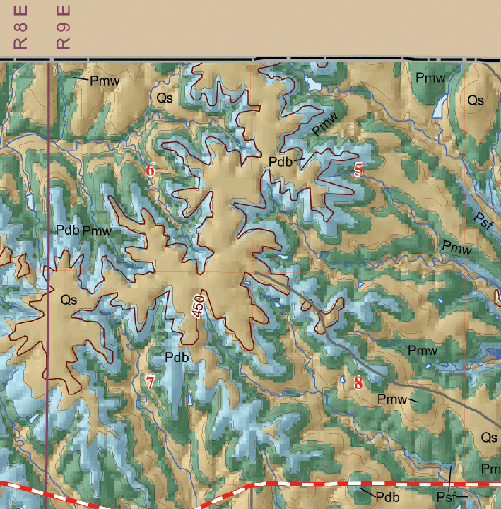 small geologic map