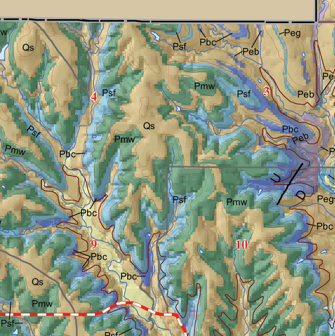 small geologic map