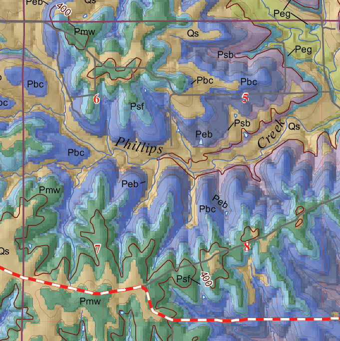 small geologic map