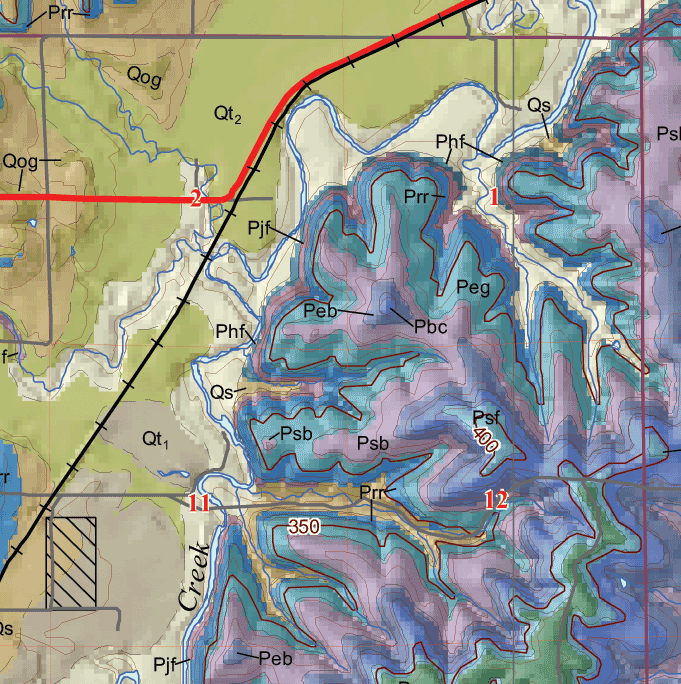 small geologic map