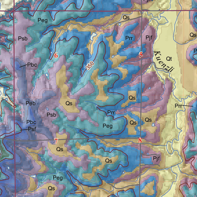 small geologic map