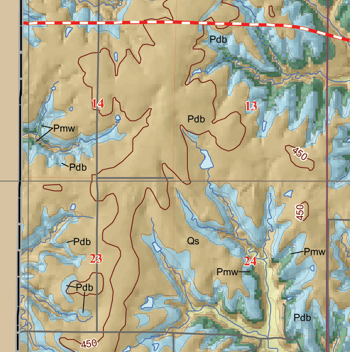 small geologic map