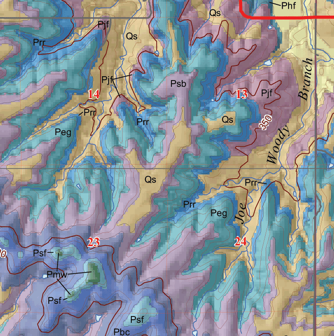 small geologic map