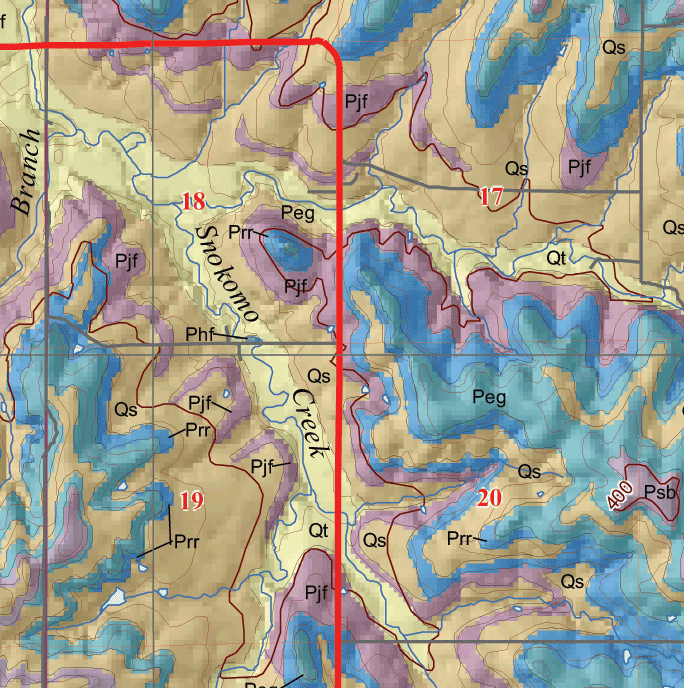 small geologic map