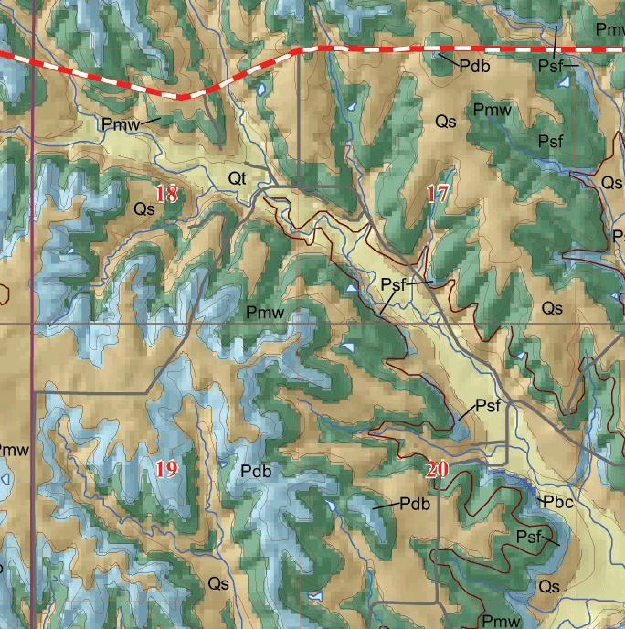 small geologic map