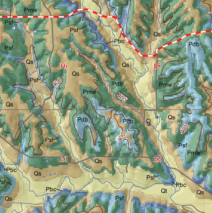 small geologic map