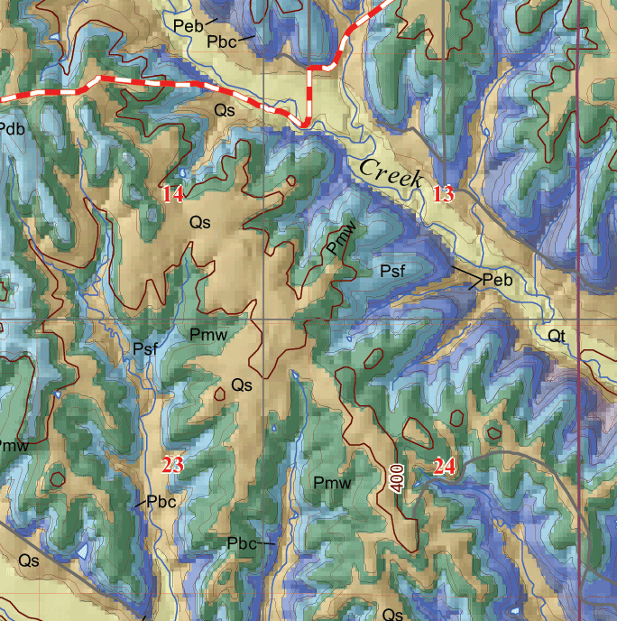 small geologic map