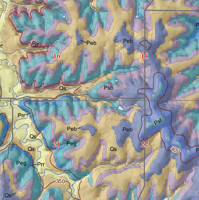 small geologic map