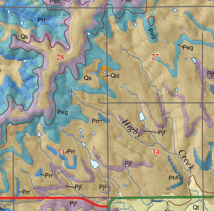 small geologic map