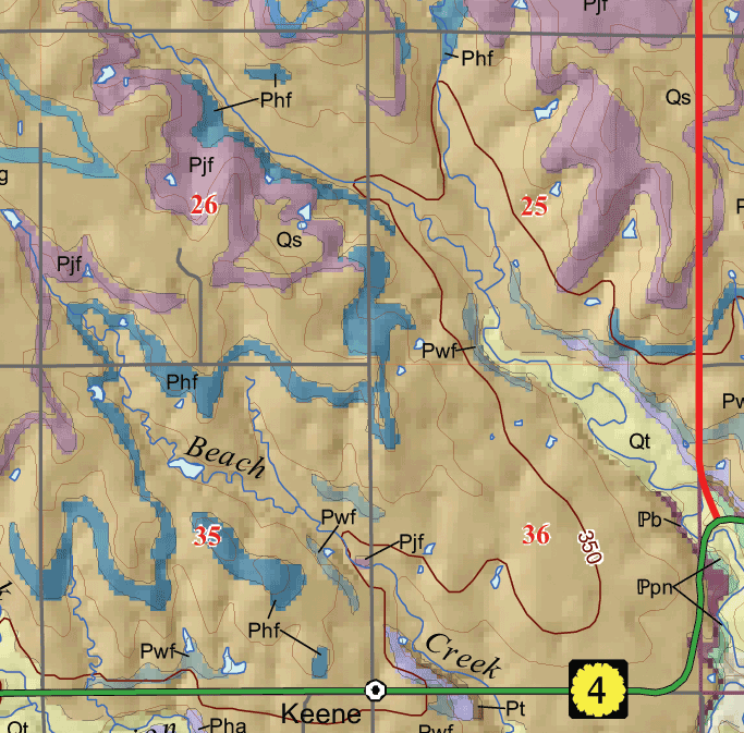 small geologic map