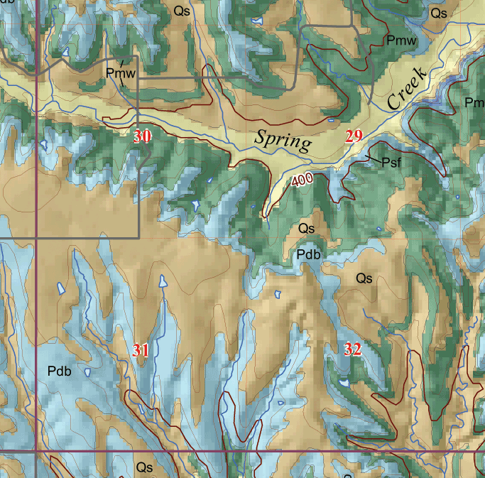 small geologic map