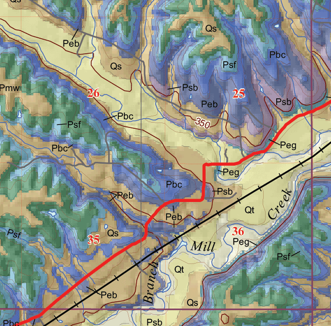 small geologic map