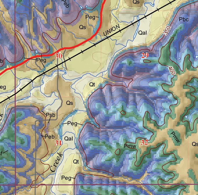 small geologic map