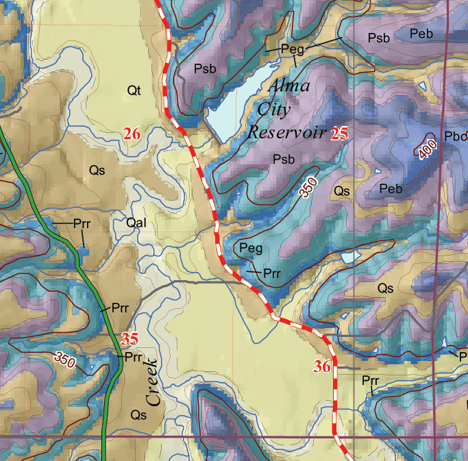 small geologic map