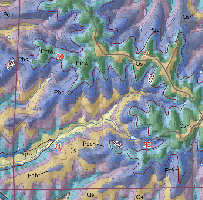 small geologic map