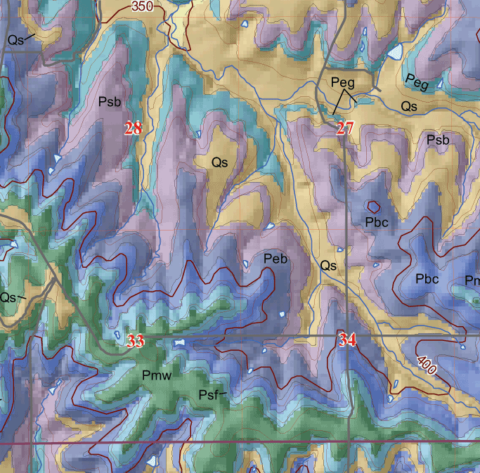 small geologic map