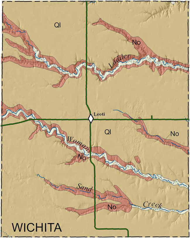 Wichita county geologic map