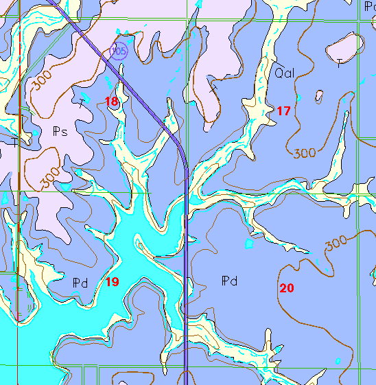 small geologic map