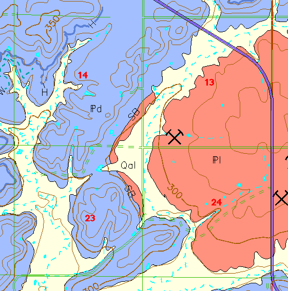 small geologic map