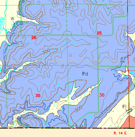 small geologic map