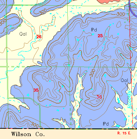 small geologic map