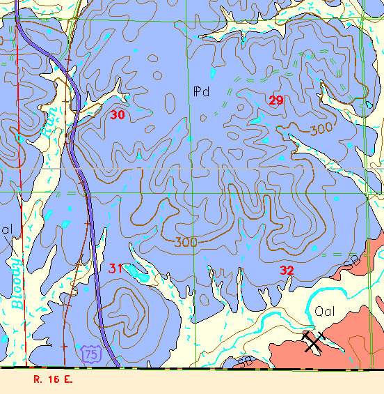 small geologic map