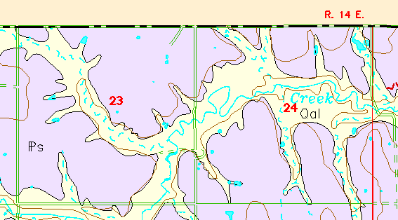 small geologic map