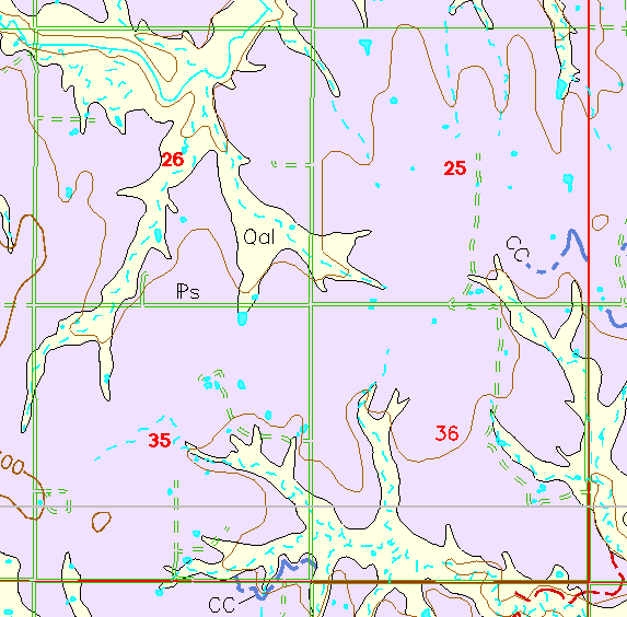 small geologic map