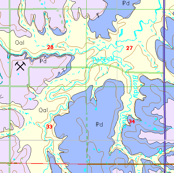 small geologic map