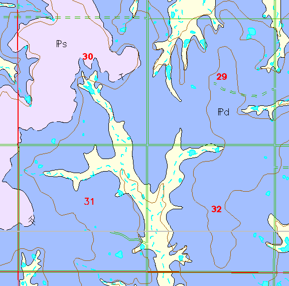 small geologic map