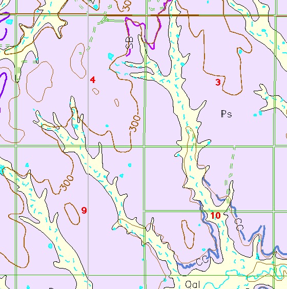 small geologic map