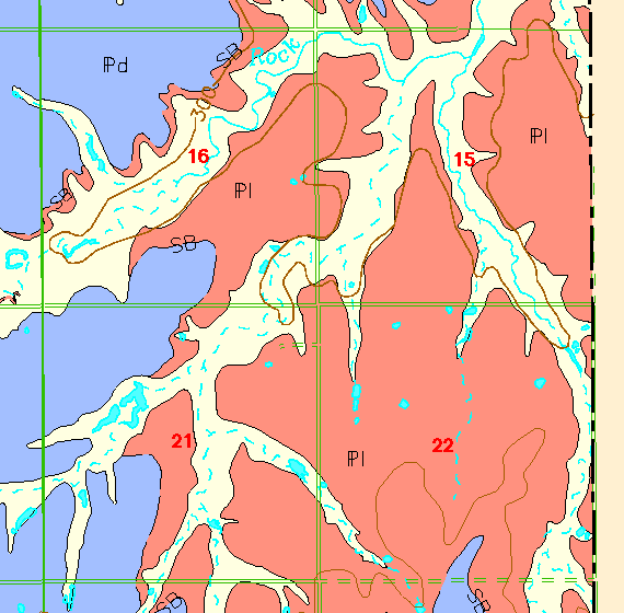 small geologic map