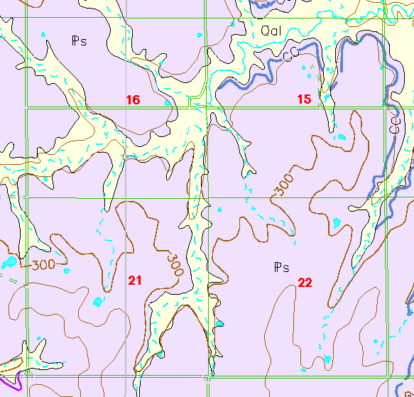 small geologic map