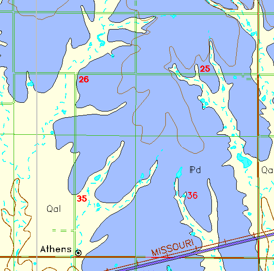small geologic map