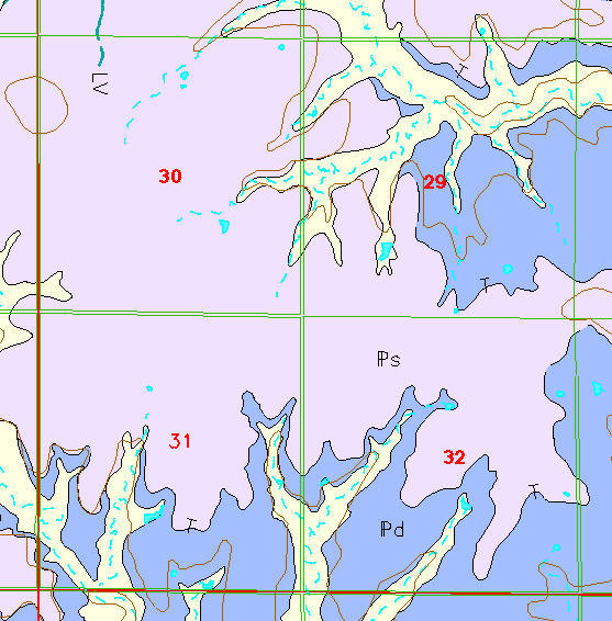 small geologic map