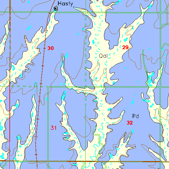 small geologic map