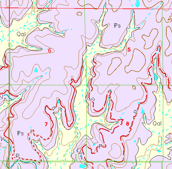 small geologic map