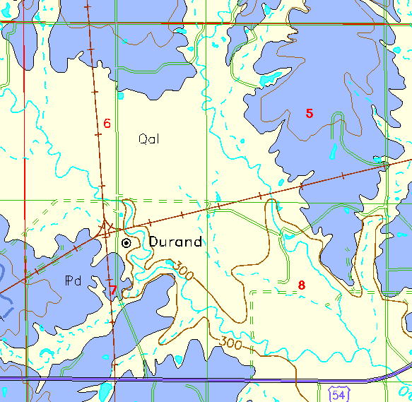 small geologic map