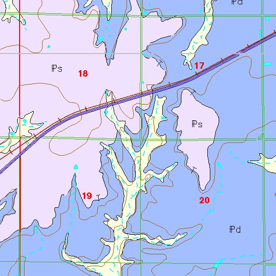 small geologic map