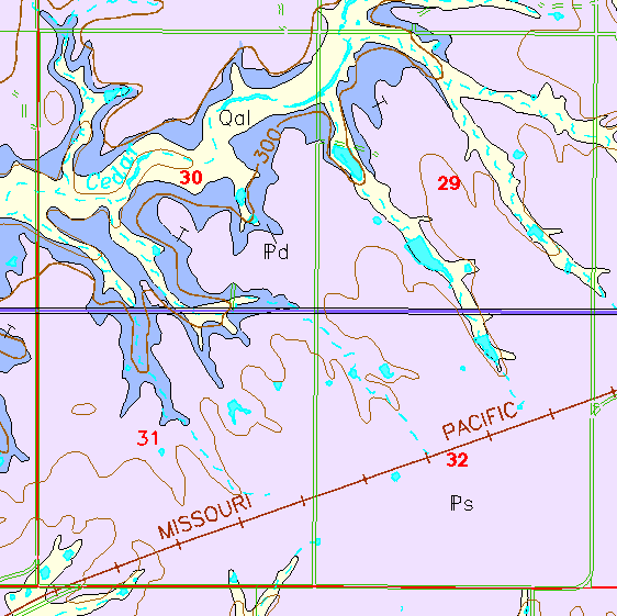 small geologic map