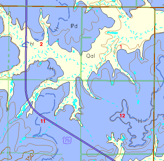 small geologic map