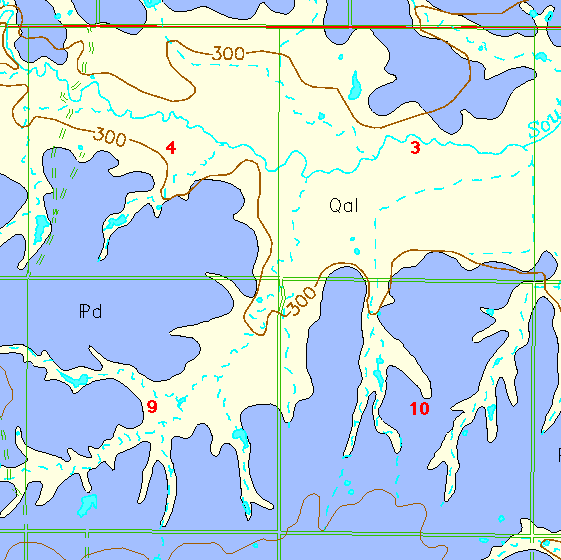 small geologic map
