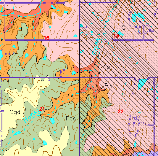 small geologic map