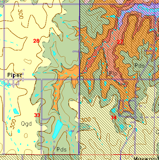 small geologic map