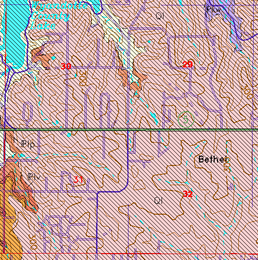 small geologic map